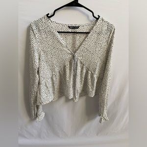 Shein Dalmatian spotted shirt